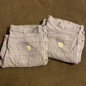 Lot of 2 Carharrt  relaxed fit jeans 42X30